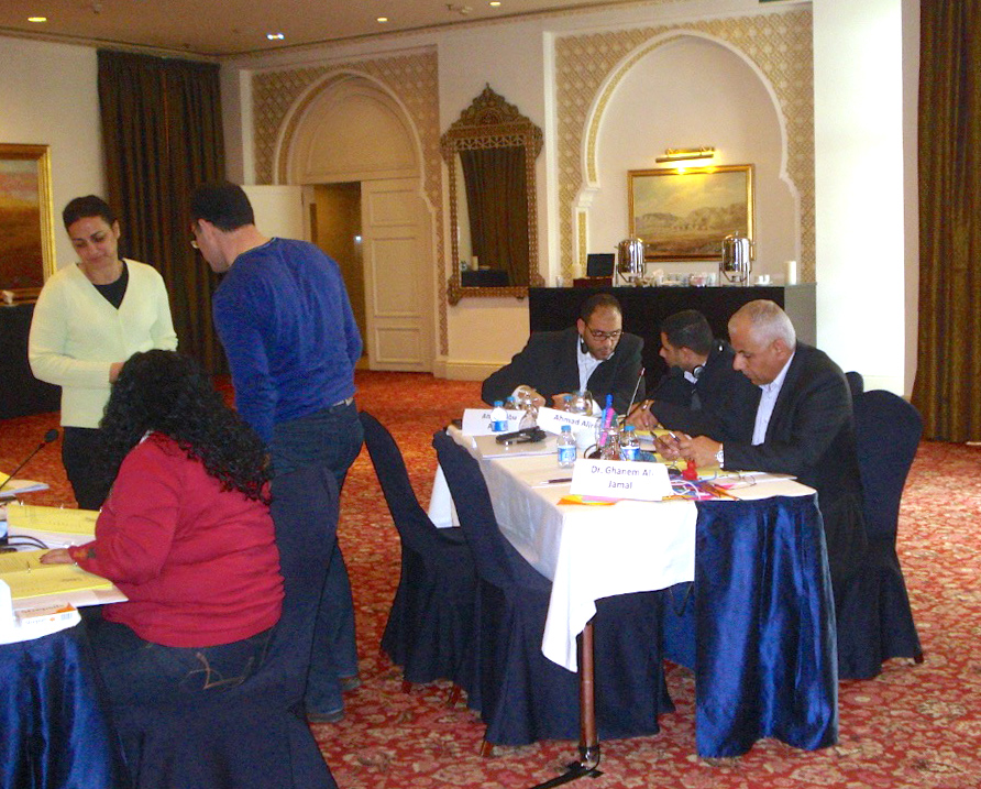 Various training participants in Amman.