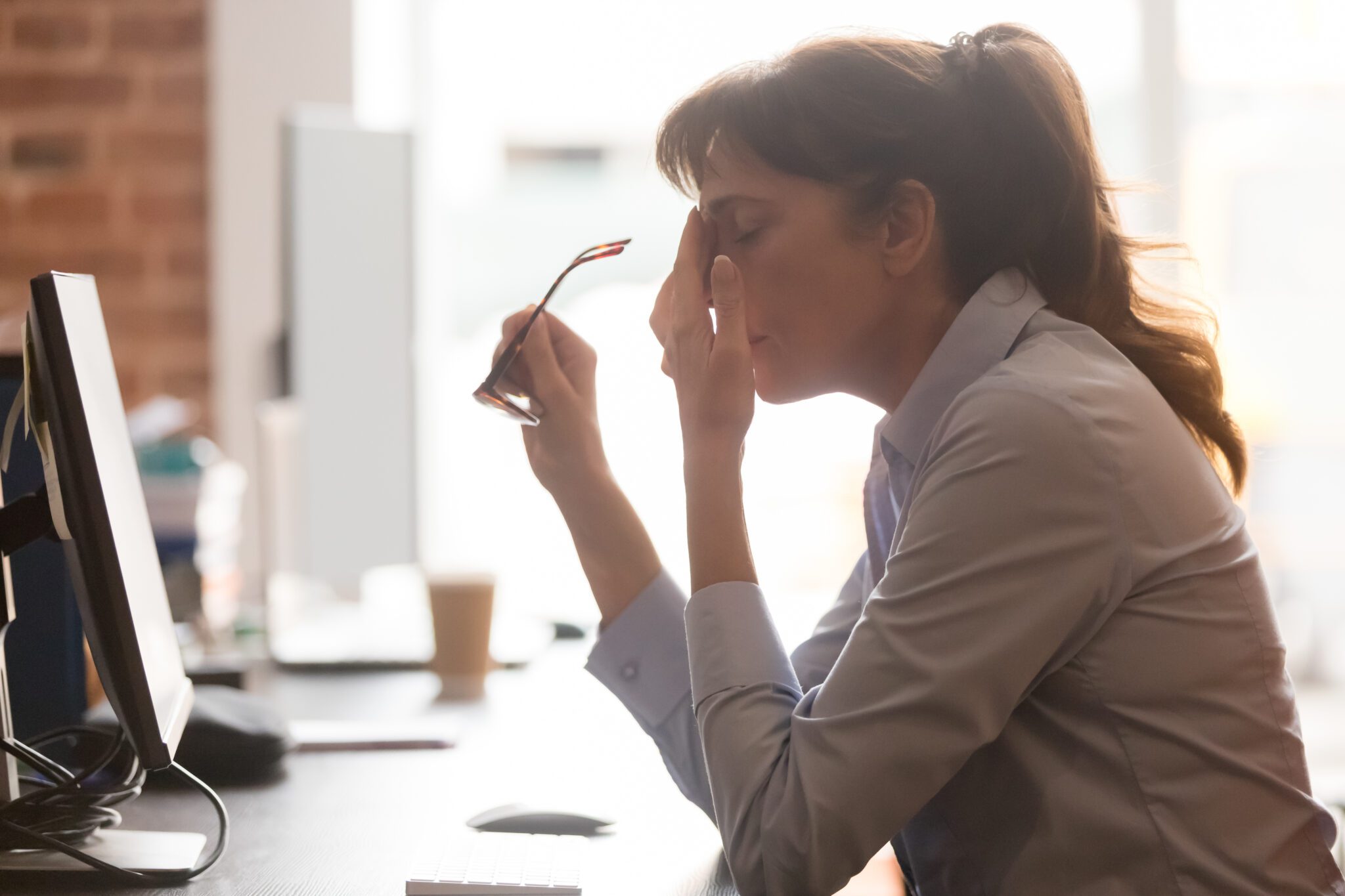 A female very upset with anger who needs to learn how to depersonalize the situation.